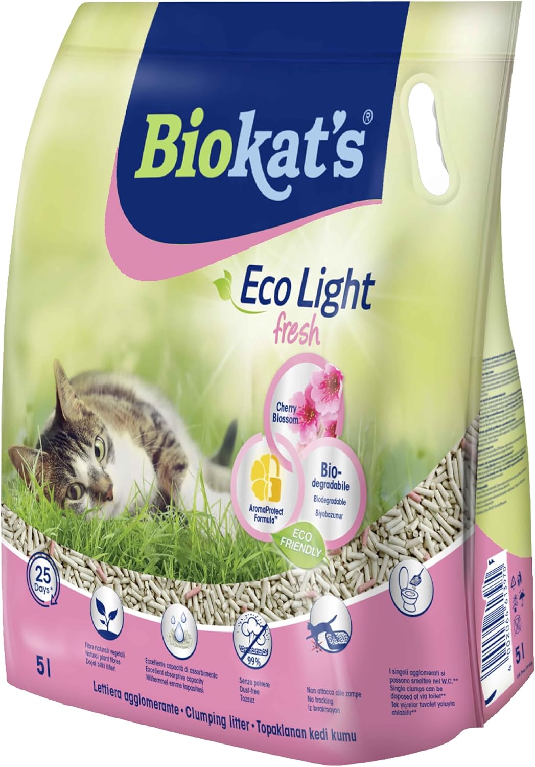 Alternative view of Biokat's Eco Light Fresh Cherry Pelet Kedi Kumu 5 lt