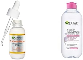 C Vitamini Parlak Süper Aydınlatıcı Serum (30 ml) + Skin Naturals Micellar Kusursuz Makyaj Temizleme Suyu (400 ml)