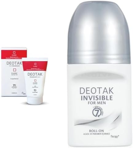 Alternative view of Deotak Normal Ciltler İçin Klasik Krem Deodorant (35 ml) x Deotak Erkekler için Invisible Roll-On Deodorant (35 ml)