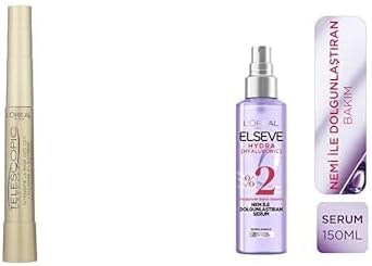 Telescopic Maskara - Siyah + Elseve Hydra (Hyaluronic) Nem ile Dolgunlaştıran Serum (150 ml)