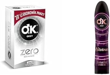 Zero Ektra İnce Formlu Ekonomik Paket Prezervatif (1 x 20 Adet) + Okey Nirvana Afrodizyak Etkili Uyarıcı Jel (1 x 100 mL)
