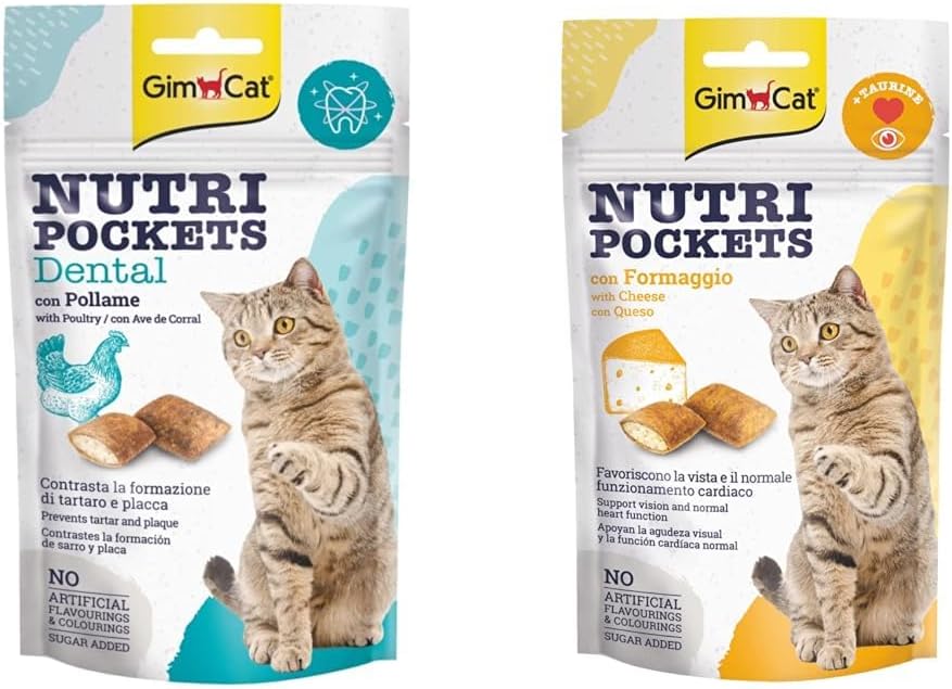 Alternative view of Gimcat Nutripockets Kedi Ödülü Dental 60Gr & Nutripockets Kedi Ödülü Peynir Taurin, 60 g