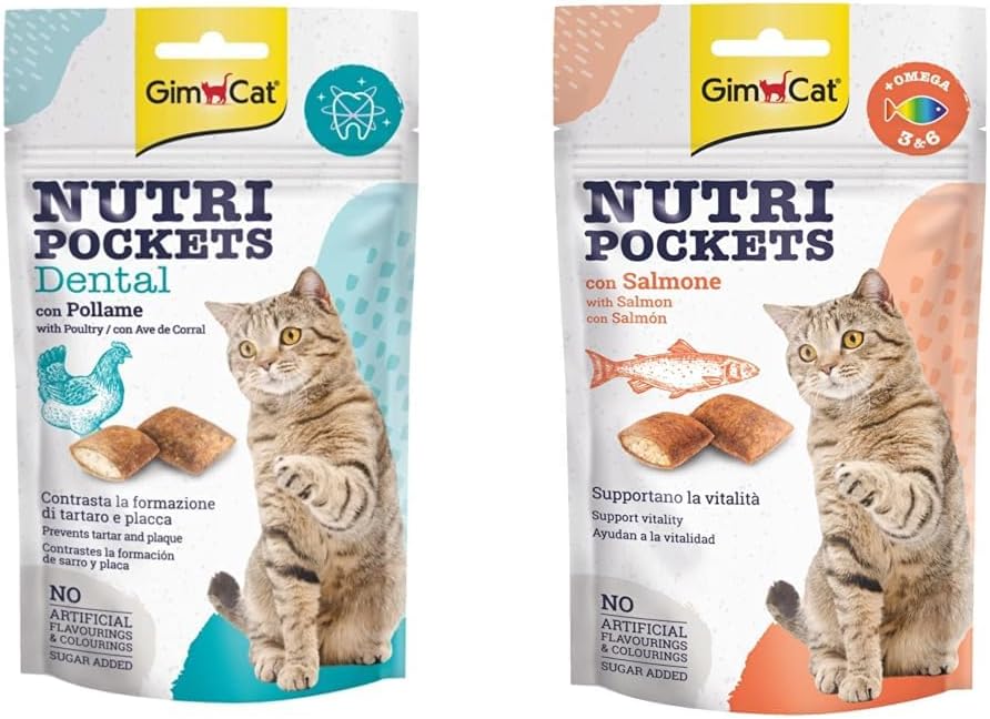 Alternative view of Gimcat Nutripockets Kedi Ödülü Dental 60Gr & Nutripockets Kedi Ödülü Somon Omega 3&6 60Gr