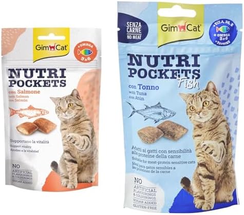 Alternative view of GimCat Nutripockets Kedi Ödülü Somon Omega 3&6 60Gr & Kedi Ödül Tableti Np Ton Balıklı, 60 g