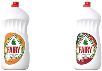 Sıvı Bulaşık Deterjanı Portakal Kokulu, 1500 ml & Fairy Temiz & Ferah Nar Kokulu Sıvı Bulaşık Deterjanı, 1500 ml