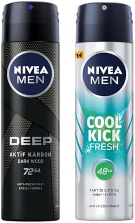 Alternative view of Men Erkek Sprey Deodorant Deep Dimension 48 Saat Anti-perspirant Koruma, 150 ml, Erkeksi Koku + Men Erkek Sprey Deodorant Kick Fresh, 150 ml, Ter ve Ter Kokusuna Karşı 48 Saat X2