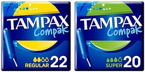Tampax Aplikatörlü Tampon Normal 22 Adet & Tampax Aplikatörlü Tampon Super 20 Adet