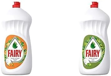Sıvı Bulaşık Deterjanı Portakal Kokulu, 1500 ml & Fairy Sıvı Bulaşık Deterjanı Elma Kokulu, 1500 ml