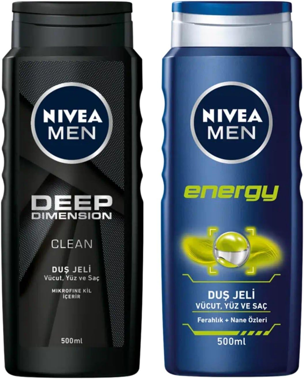 Alternative view of Men Deep Dimension Duş Jeli 500 ml, 3'ü 1 Arada Komple Bakım, Vücut, Saç ve Yüz + Men Energy Duş Jeli, 500 ml, 3'ü 1 Arada Komple Bakım, Vücut, Saç ve Yüz