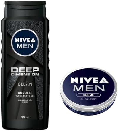 Alternative view of Men Deep Dimension Duş Jeli 500 ml, 3'ü 1 Arada Komple Bakım, Vücut, Saç ve Yüz + MEN Creme Erkek Bakım Kremi 75 ml, El, Yüz ve Vücut Nemlendirici Krem X2