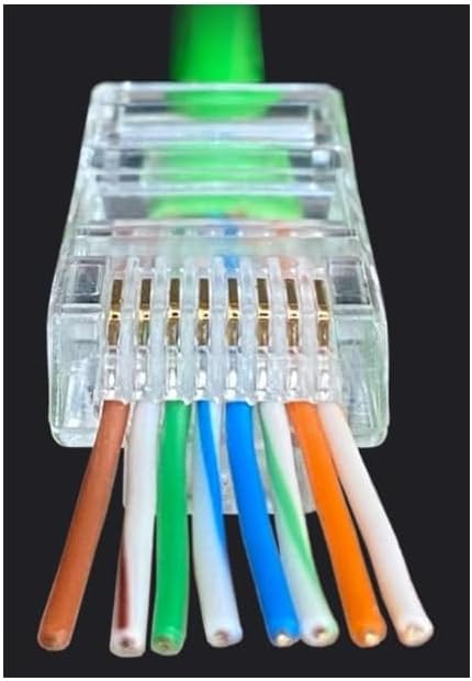 EZ Cat6 Yeni Nesil Delikli Konnektör 100 Adet