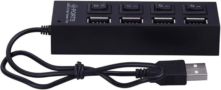 Alternative view of 4 Port Usb 2.0 Hub Çoğaltıcı Çoklayıcı Switch Işıklı Anahtarlı