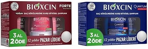 3 Al 2 Öde Saç Dökülmesine Karşı Bitkisel Şampuan (3 x 300 ml) xBioxcin Quantum Bio-Activ 3 Al 2 Öde Kuru & Normal Saçlar için Şampuan (3 x 300 mL)