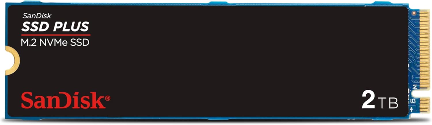 Alternative view of SSD PLUS M.2 NVMe SSD 2 TB (M.2 2280, PCIe Gen 3.0, kolay kurulum, Digital Dashboard, 3 yıl garanti)