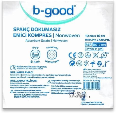 Alternative view of B-Good Spanç Dokumasız Emici Kompres 10cm x 10 cm 2 Adet