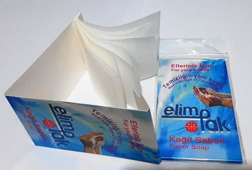 150 YAPRAK-ÇANTA, CEP TİPİ- KLASİK KAĞIT SABUN-10 LU AMBALAJ- HER BİRİ TEK KULLANIMLIK (10 * 15)150 YAPRAK-YERLİ ÜRETİM-ORTAK KULLANIM ALANLARINDA VE DIŞ MEKANLARDA KİŞİSEL HİJYEN SAĞLAR