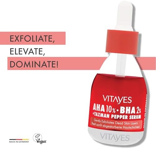 Alternative view of VITAYES AHA%10 BHA%2 Kırmızı Peeling Cilt Serumu - Gözenek Sıkılaştırıcı, Cilt Canlandırıcı, Yenileyici, Ton Eşitleyici, Arındırıcı, Siyah Nokta ve Akne Karşıtı, Anti-Aging, Yaşlanma Karşıtı 30 ml