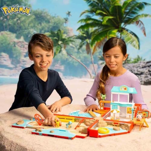 Alternative view of Jazwares Taşıma Çantası Plaj Savaşı Oyun Seti - Aksiyon Özellikleri ve 2 inç Pikachu Savaş Figürlü Taşınabilir Dönüştürücü Sırt Çantası Oyun Seti