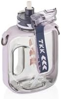 Alternative view of TKK 1000ml Pipetli/Pipetsiz Kullanıma Uygun Taşıma Askılı Sızdırmaz Tritan Sport Matara (Mor)