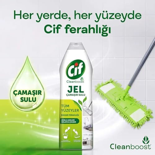 Alternative view of Cif Krem Temizleyici Amonyak 500 ml + Cif Jel Tüm Yüzeyler Ferahlığı 500 ml