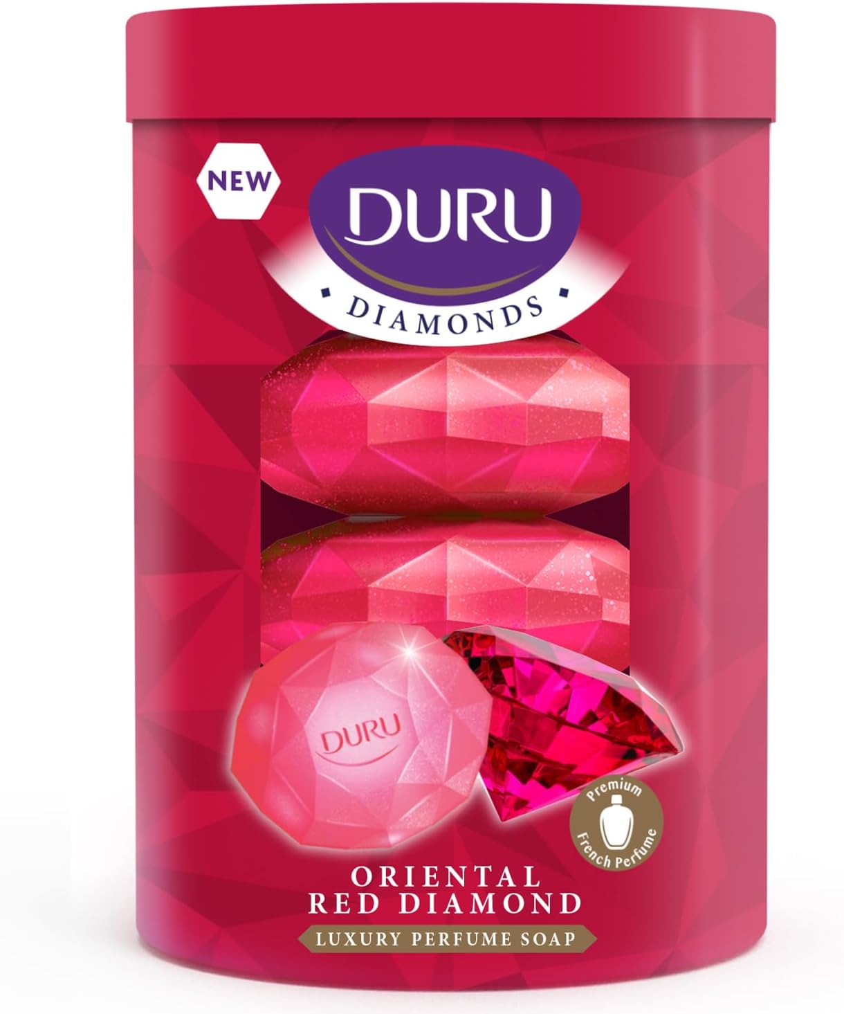 Alternative view of DURU Diamonds Oriental Red Sabun, 90Gramx4
