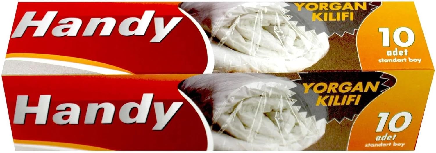 Vakumsuz Şeffaf Yorgan Yastık Battaniye Nevresim Kılıfı Poşeti Torbası - 10 Adetlik 1 Kutu