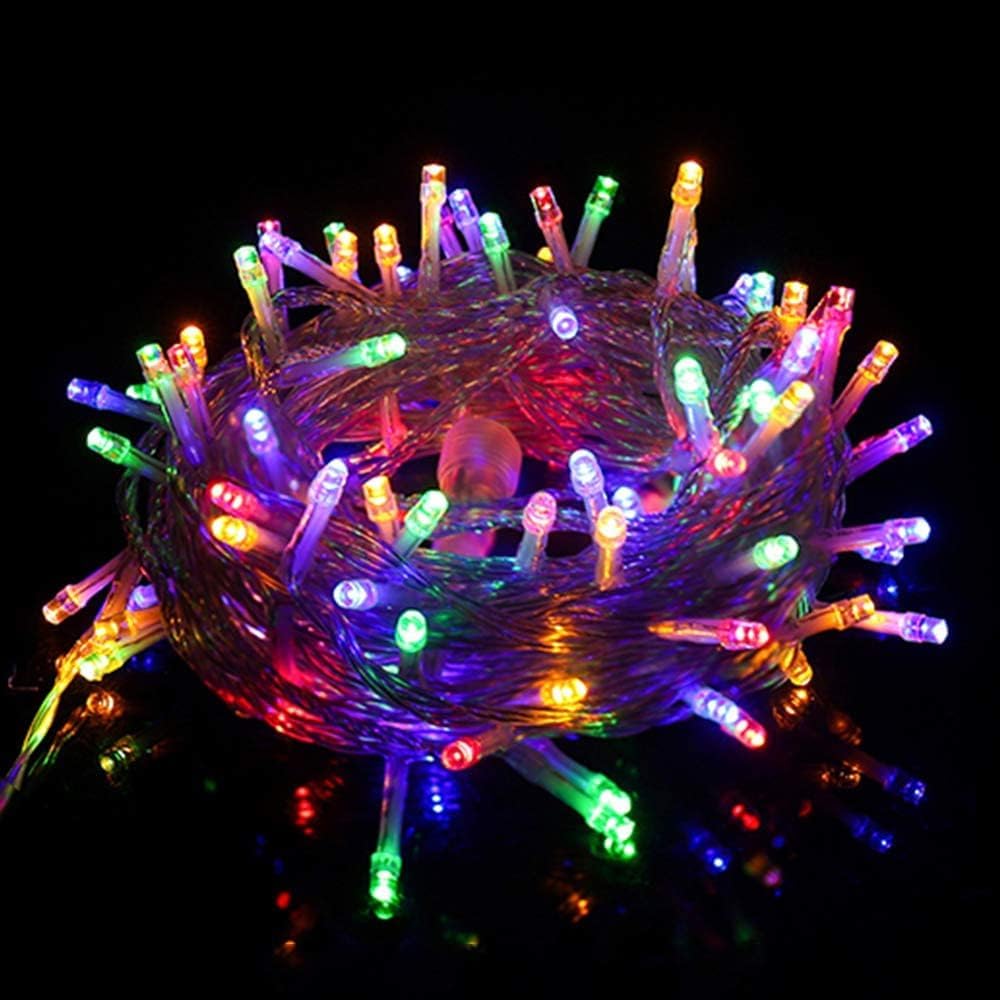 Alternative view of 10 Metre 100 Ledli Fişli LED Işık RGB Karışık Renk Yılbaşı Led Işık Dekor Lambası Yılbaşı Ağacı Işığı Organizasyon LED Işık Düğün Nişan Kına Organizasyon Işığı Yılbaşı Led Işığı