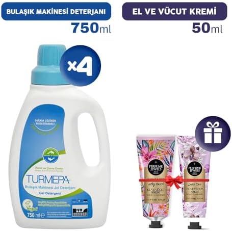 Alternative view of Bulaşık Makinesi Deterjanı 750 ml x 4, El Kremleri Hediye