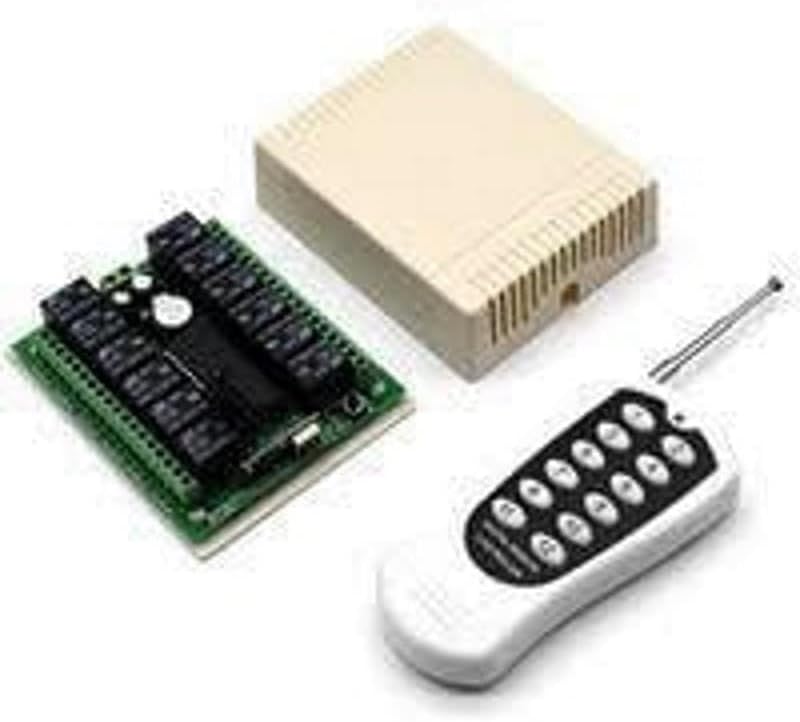 12V 433MHz 12 Kanallı Kablosuz Kumandalı RF Alıcılı Röle Modülü (Kutulu)