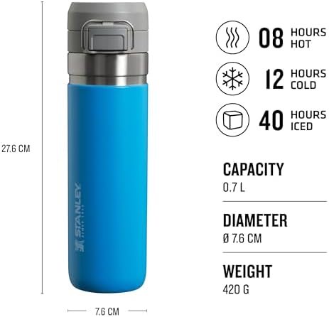 Alternative view of GO Flip Paslanmaz Çelik Termos, Mavi (Azure), 0.7 Litre