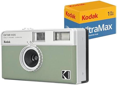 KODAK EKTAR H35 Yarım Çerçeve Film Kamera (Adaçayı, 24exp Filmli Paket)