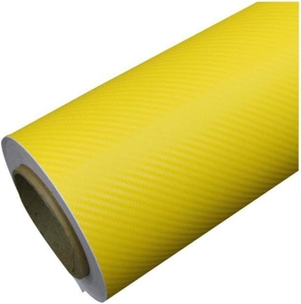 Karbon Kaplama Folyosu 127 cm x 20 cm Renk Seçenekli (Sarı)