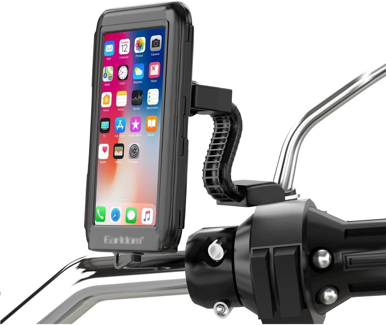 Alternative view of Eh-139 Motosiklet Telefon Tutucu Ayna Tipi Su Geçirmez Dokunmatik Dikiz Aynası 4,7-7 inç Bisiklet Motor