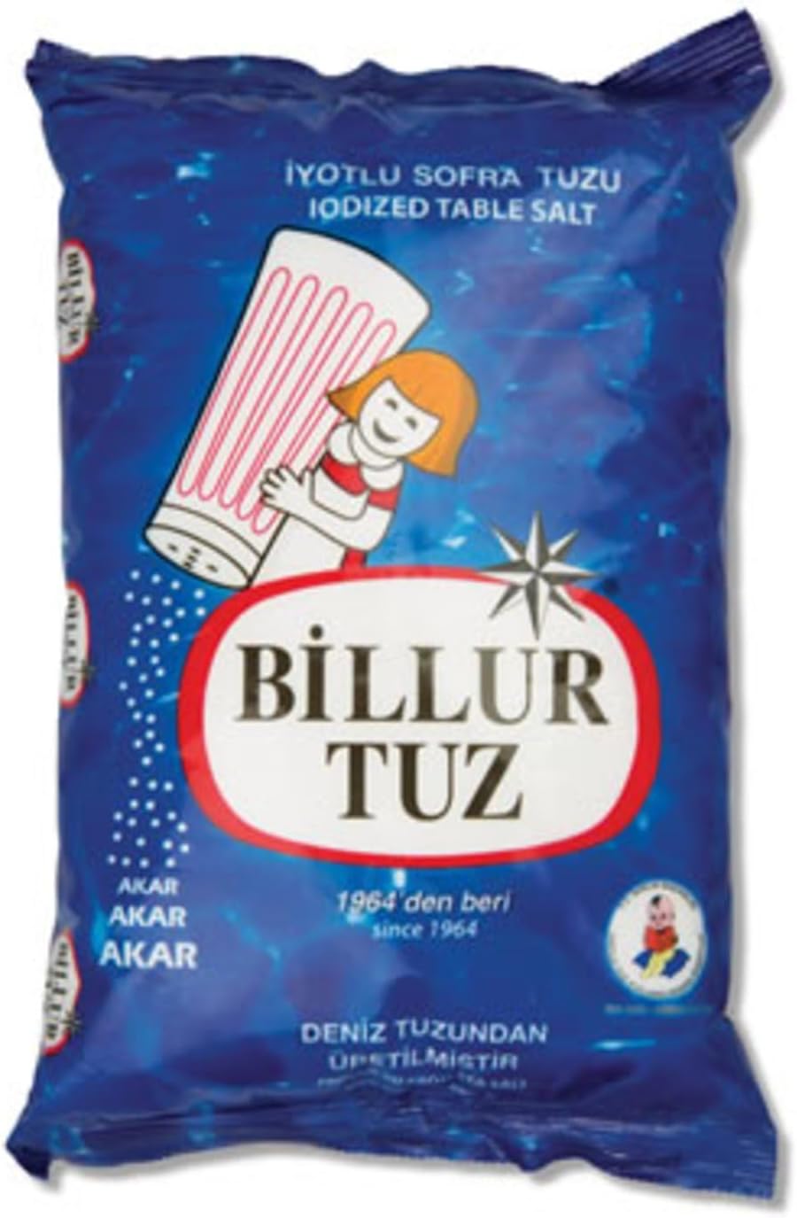 Billur-Tuz 750 gr Rafine Iyotlu X 10 Adet