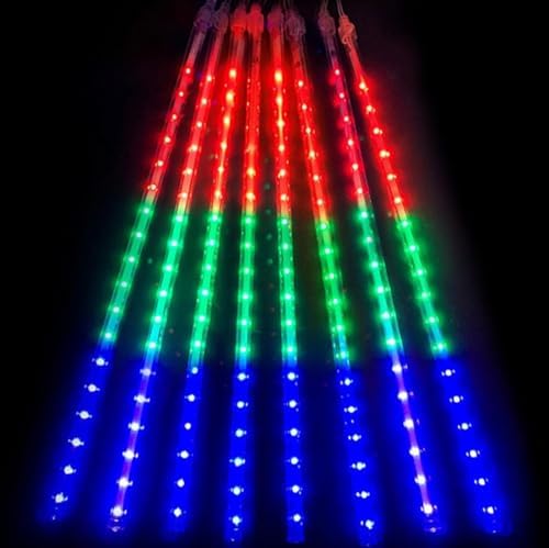 Alternative view of 45 Cm 8 Adet Yılbaşı Özel Gün Kutlama Işığı Led Ampül Saçak Model Balkon Merdiven Salon Yada Oda Süslemelerinde İç ve Dış Mekan Kullanıma Uygun RGB Işık (RGB Işık 8 Adet)
