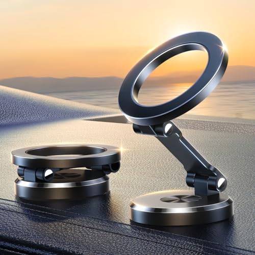 JOYROOM 16/16 Pro Max MagSafe Araç Montajı, [Tüm Metal ve 360° Ayarlama] N55 Güçlü Mıknatıslı Araba için Manyetik Telefon Tutucu, 16 15 14 13 12 ve MagSafe Kılıf ve Tüm Telefonlar için