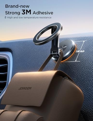 Alternative view of JOYROOM 16/16 Pro Max MagSafe Araç Montajı, [Tüm Metal ve 360° Ayarlama] N55 Güçlü Mıknatıslı Araba için Manyetik Telefon Tutucu, 16 15 14 13 12 ve MagSafe Kılıf ve Tüm Telefonlar için