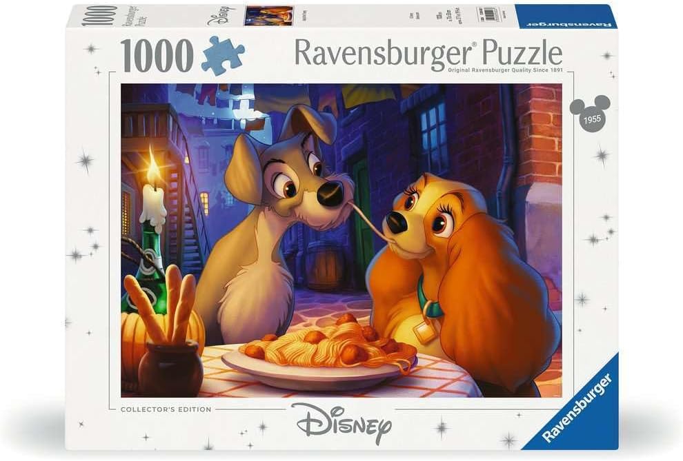 1000 Parça Leydi ve Sokak Köpeği Puzzle