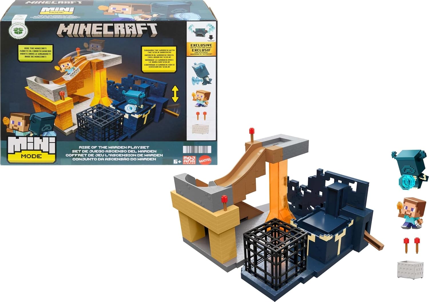 Alternative view of Mattel Minecraft Warden Oyun Seti