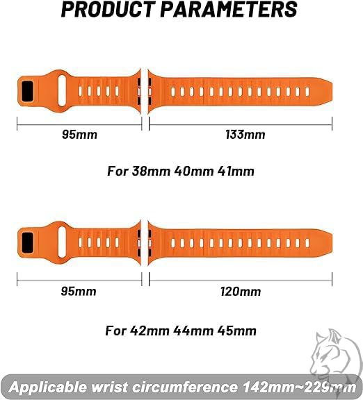 Alternative view of Yumuşak Silikon Su Geçirmez Band, Ultra Kordonları ile uyumlu 49/45/44/42 mm, iWatch Serisi 8 7 6 5 4 3 2 1 SE Ultra için Erkek Kadın Spor Kordonu