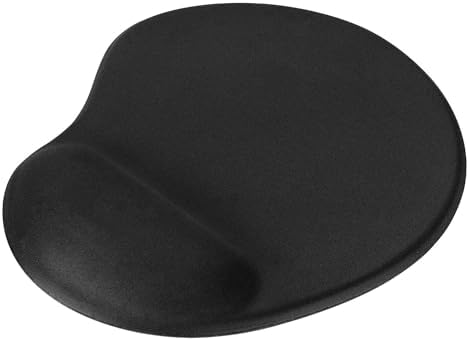 Alternative view of Oval Siyah Bilek Destekli Mouse Pad Ergonomik Kaymaz Taban Oyun ve Ofis için Fare Altlığı Suya Tere Dayanıklı Mouse Pad (1 ADET)