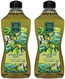 Ayvalık Zeytin Çiçeği 1,5 lt Sıvı Sabun Doğal Zeytinyağlı x 2 Adet