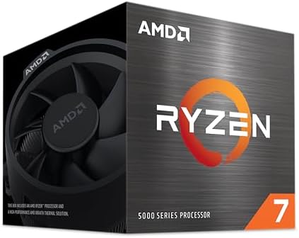 AMD Ryzen 7 5700 işlemci (8 çekirdek/16 dişli, 65 W TDP, AM4 soket, önbellek 20 MB, 4,6 GHz'e kadar frekans artırma, Wraith Spire soğutucu)