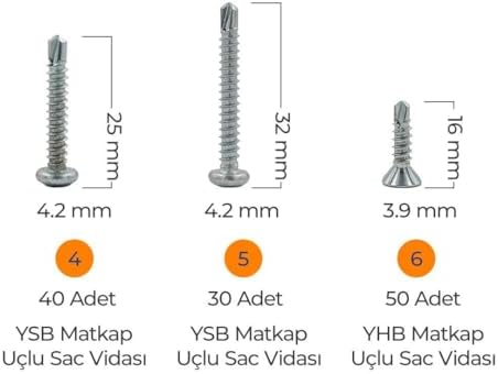 Alternative view of Hobi-3 Matkap Uçlu Akıllı Vida Seti 435 Parça 14 Çeşit Organizer Takım Çantalı