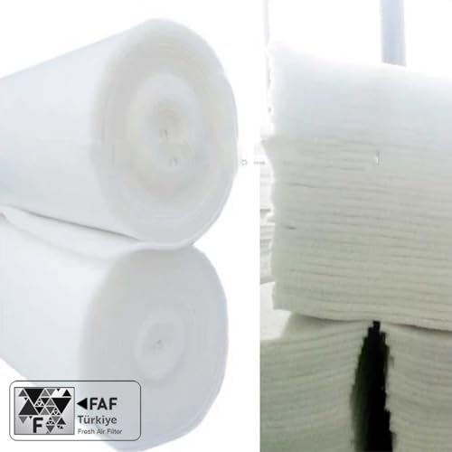 Faf Fresh Air Filter 1 M2 Elyaf Filtre 1. Kalite Marka-15-18MM Kalınlığında - Eu4 G4 Sınıfı Filtre -EN779 -ISO16890 (1m*1m=1m²)