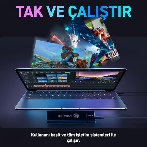 Alternative view of NPO DK02 NVMe M.2 900/1000Mb/s USB-A/Type-C Kablolu Taşınabilir Harici SSD (GB, 0)
