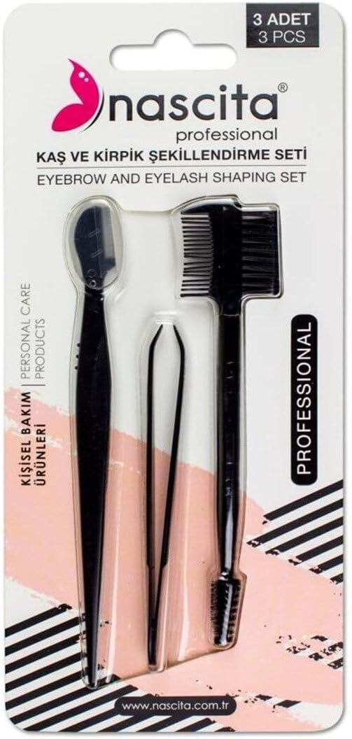 3lü Set (Ustura,Cımbız,Çift Taraflı Kaş Fırçası) - 15
