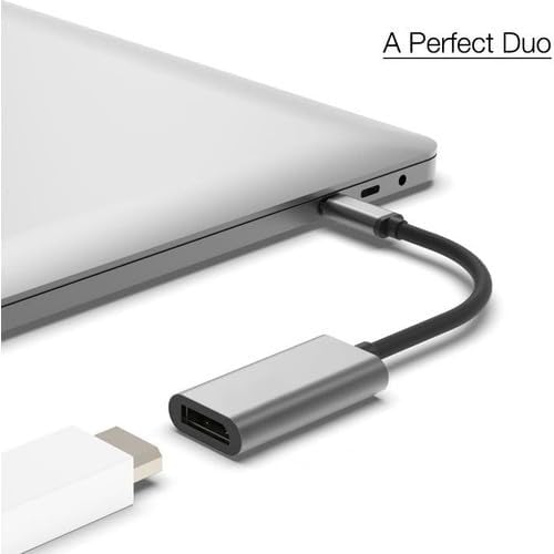 Alternative view of Type-C to Displayport Adaptör USB C DP Çevirici Notebook PC Bilgisayar Uyumlu HC67 (HDMI değildir)