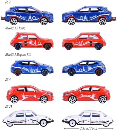 Alternative view of , 212055012, French 5'li Hediye Paketi, Özel Fransa Serisi, Fransız Detaylar ve Tasarım, Serbest Tekerlek, Die-Cast (Metal), 1 Açılabilir Parça, Süspansiyon, 1:64, 7,5 cm