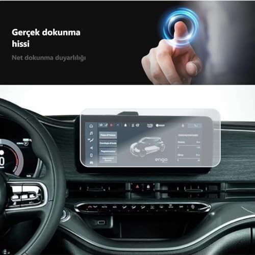 Alternative view of 500e Elektrikli ile Uyumlu Mat Ekran Koruyucu 10.25 inç Multimedya